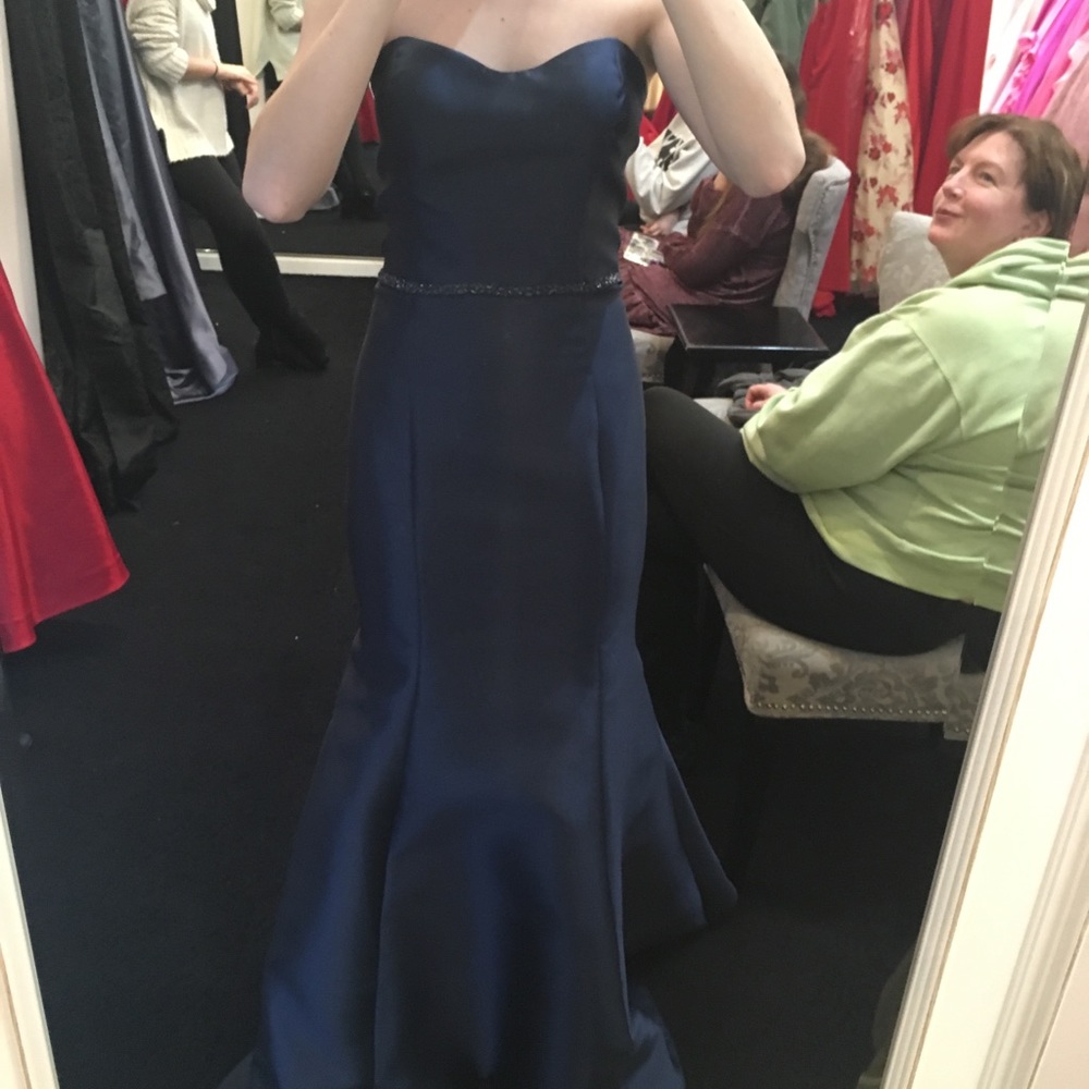 Navy prom dress